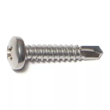 10-x-1-inch-phillips-pan-self-drilling-sheet-metal-screws-stainless-steel-410 #10 X 1 Inch Phillips Pan Self-drilling Sheet Metal Screws Stainless Steel 410