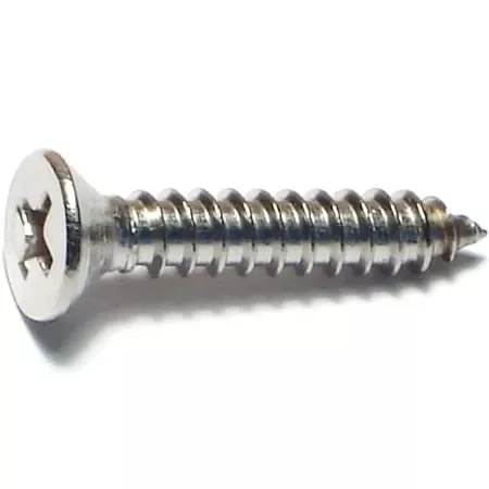 10-x-1-inch-stainless-steel-phillips-flat-sheet-metal-screws-18-8-hardness #10 X 1 Inch Stainless Steel Phillips Flat Sheet Metal Screws - 18-8 Hardness
