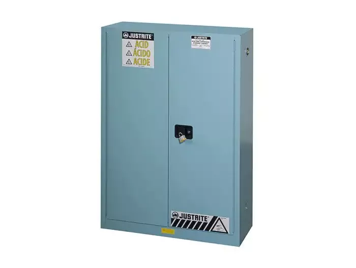 45-gallon-2-shelves-2-doors-self-close-corrosives-acids-safety-cabinet-chemcor-b 45 Gallon, 2 Shelves, 2 Doors, Self Close, Corrosives/Acids Safety Cabinet, ChemCor, Blue – 8945222